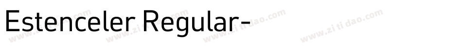Estenceler Regular字体转换